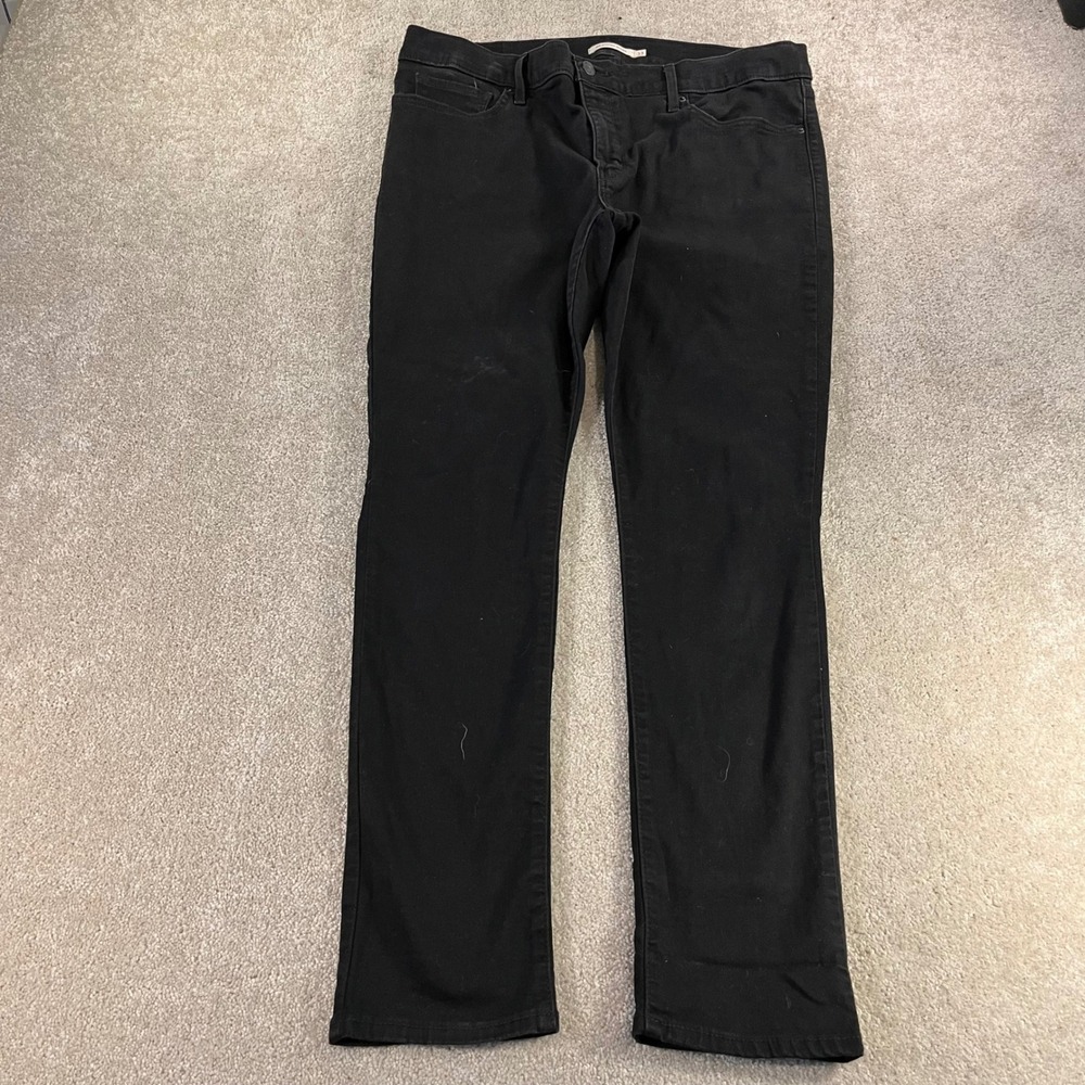 Levi's 311 Shaping Skinny Jeans Womens 33 Black Mid Rise Stretch